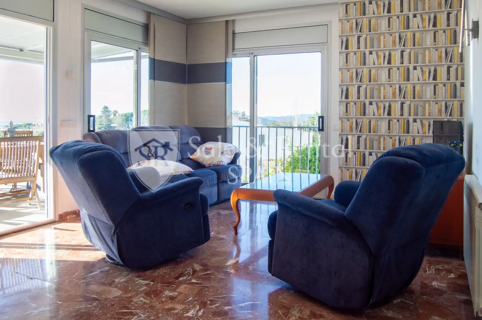 Sala d'estar de Casa adosada en venda en Lloret de Mar amb Calefacció, Jardí privat i Terrassa