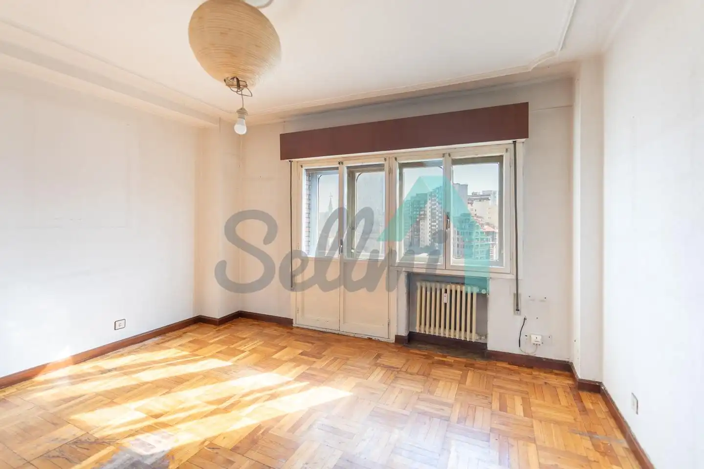 Bedroom of Flat for sale in Gijón   with Heating, Parquet flooring and Terrace