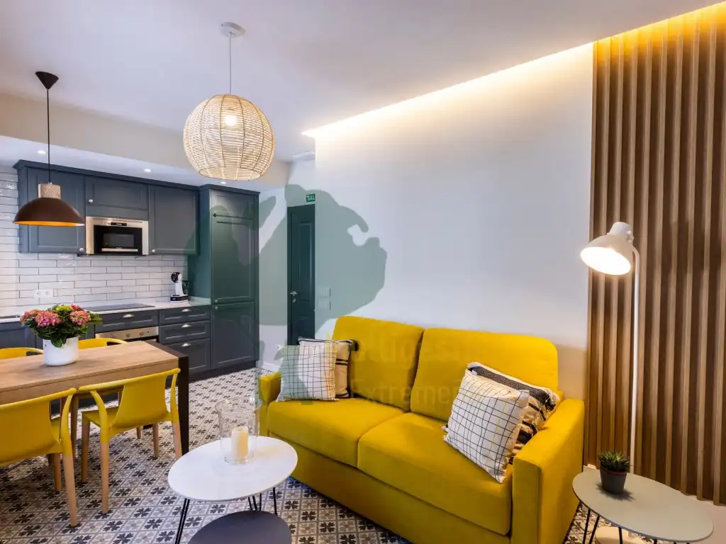 Living room of Apartments for rent in Cáceres  with Air Conditioner, Furnished and Oven