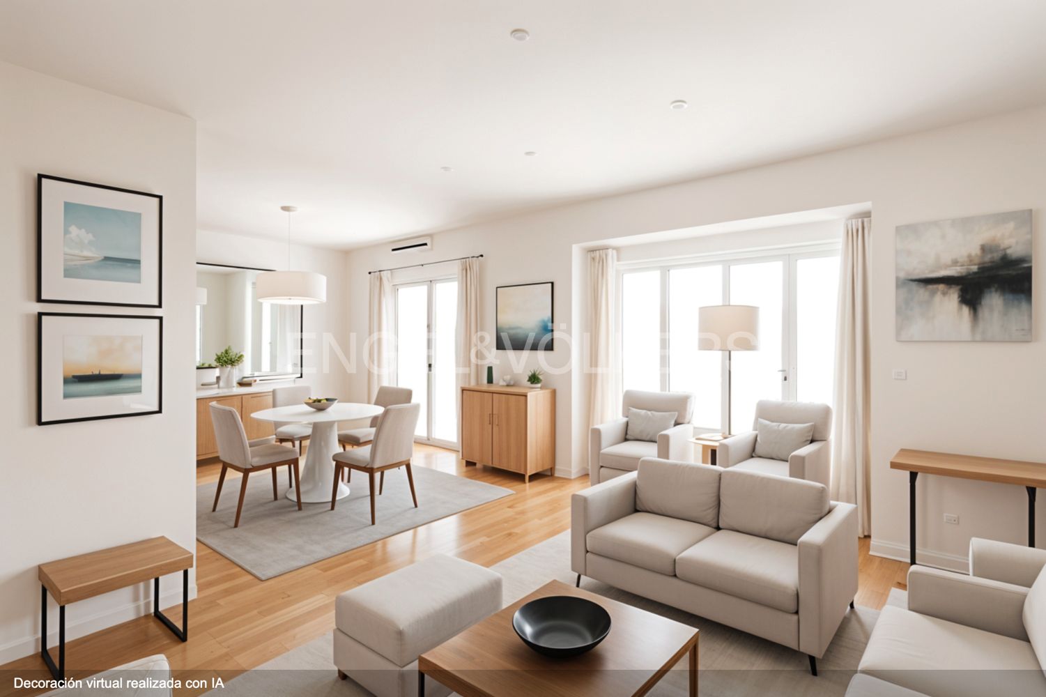 Living room of Apartment for sale in Tres Cantos  with Air Conditioner, Heating and Parquet flooring