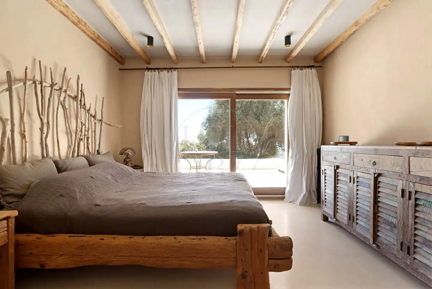 Schlafzimmer von Haus oder Chalet zur Miete in Sant Josep de sa Talaia mit Klimaanlage, Privatgarten und Schwimmbad