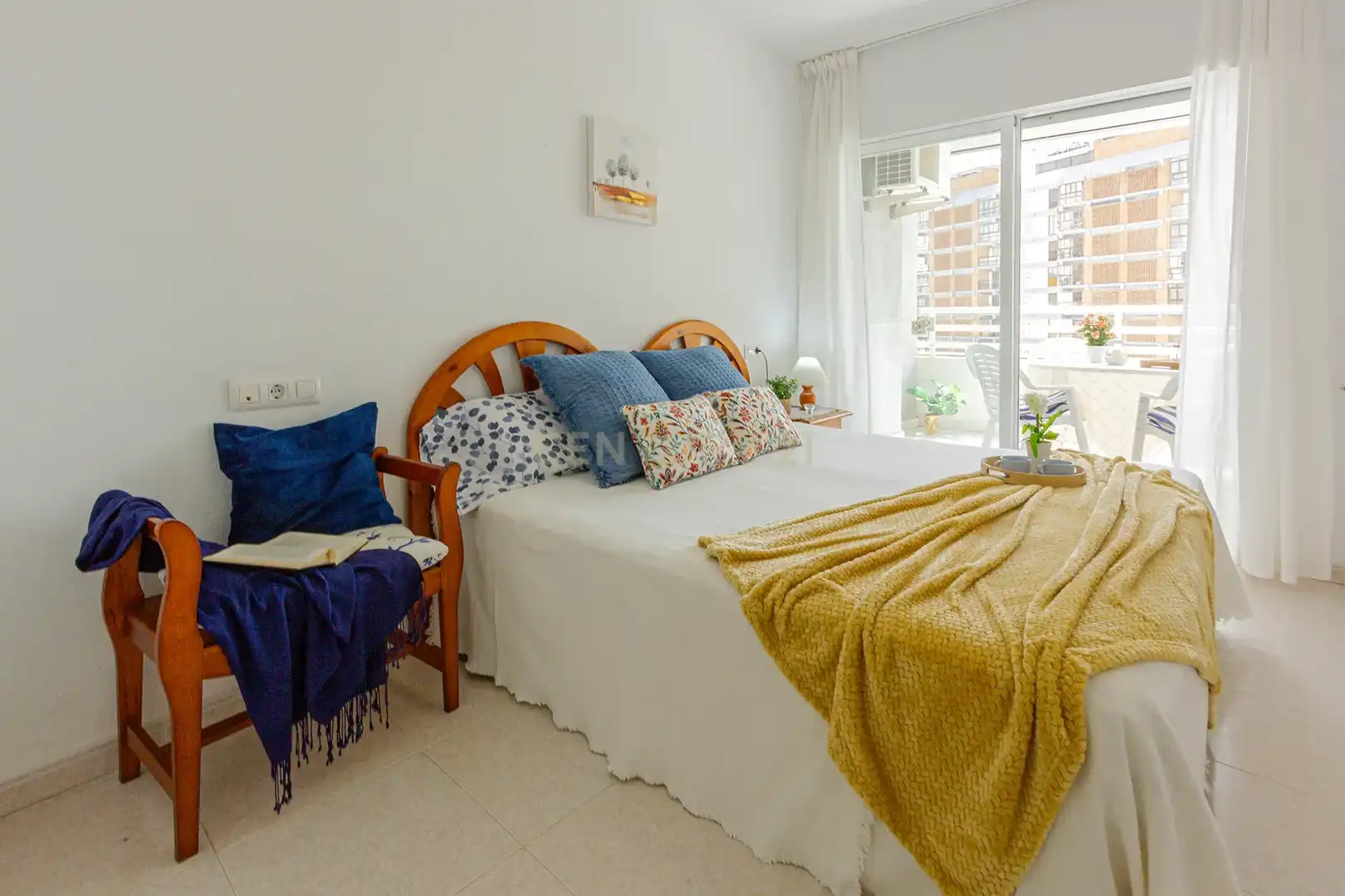 Bedroom of Apartments for sale in Calpe / Calp  with Air Conditioner, Storage room and Oven