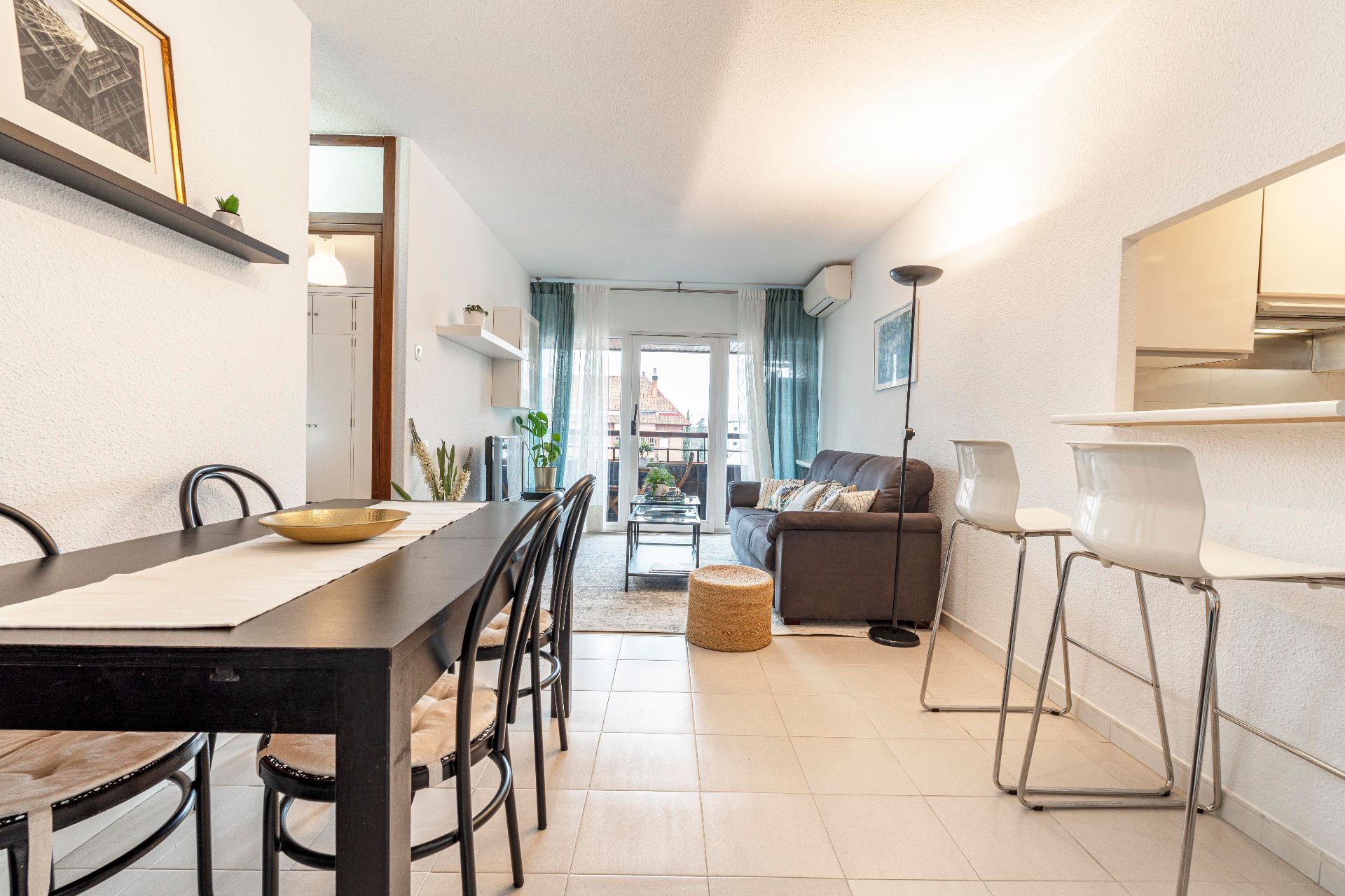 Sala de estar de Piso de alquiler en  Madrid Capital con Aire acondicionado, Calefacción y Parquet