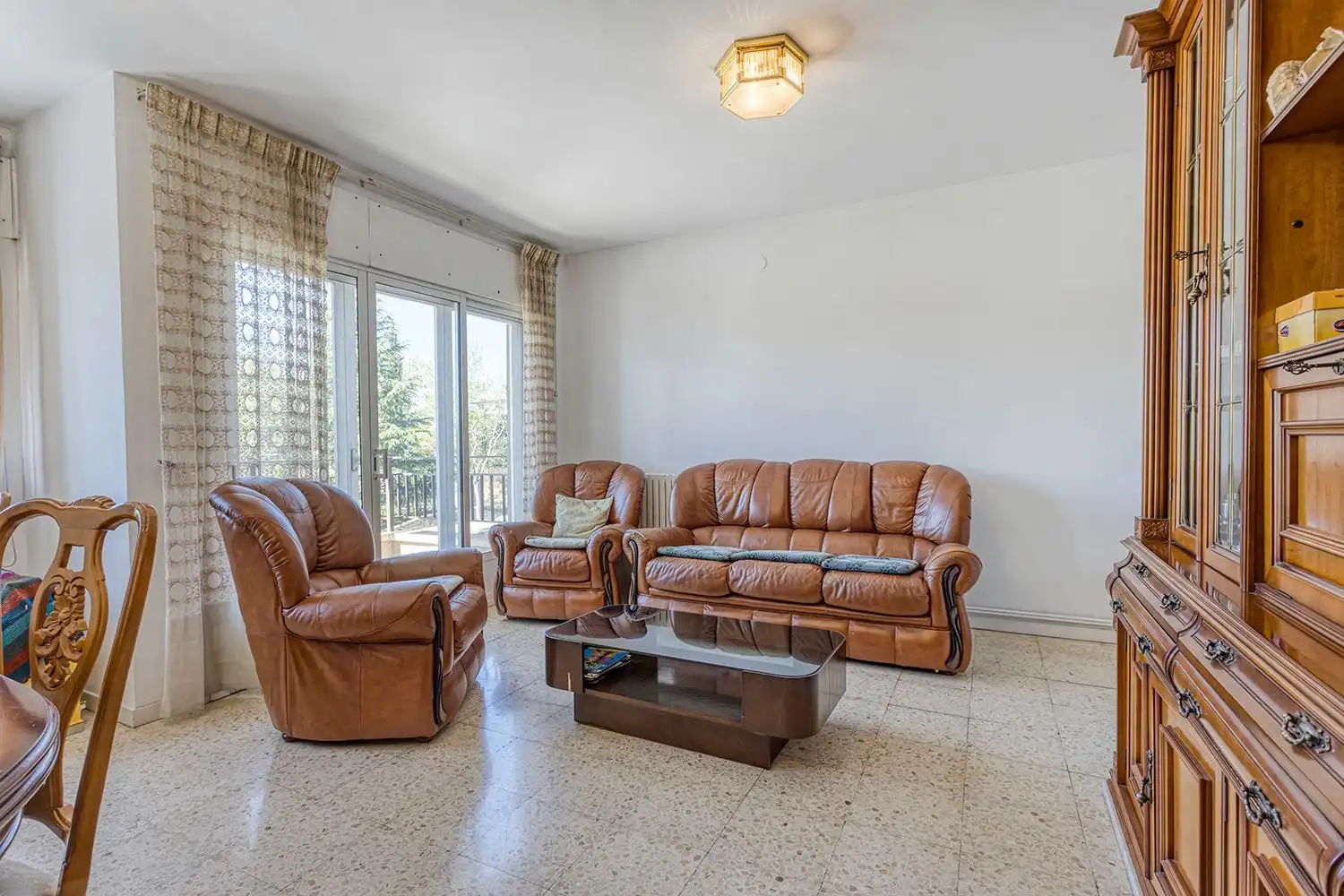 Sala de estar de Piso en venta en Igualada con Calefacción, Terraza y Trastero