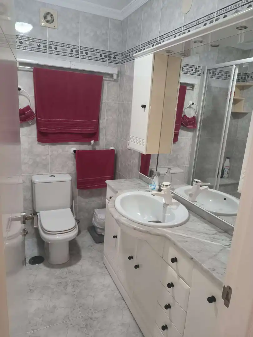 Baño de Apartamento de alquiler en Torrox con Piscina, Amueblado y Internet