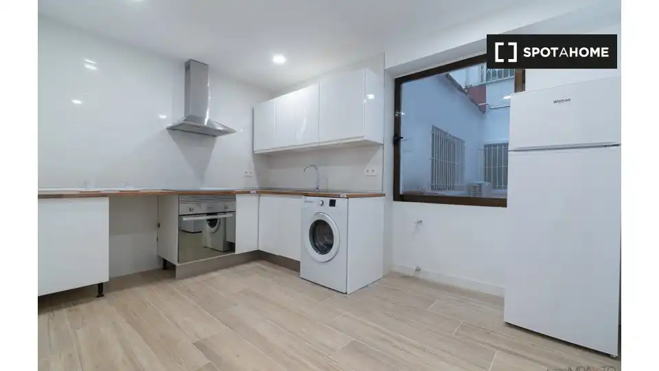 Kitchen of Flat for rent in Madrid  with Air Conditioner, Heating and Furnished