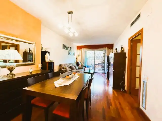 Living room of Flat for sale in Montgat  with Air Conditioner, Heating and Parquet flooring