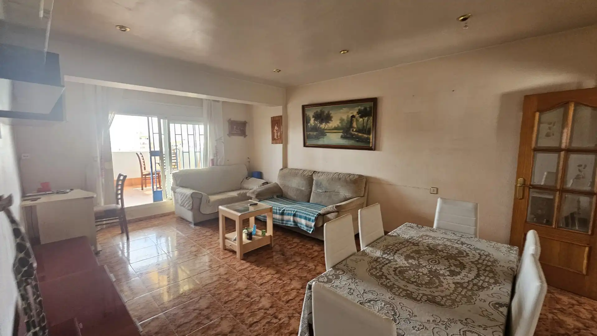 Sala de estar de Ático en venta en Sagunto / Sagunt con Balcón