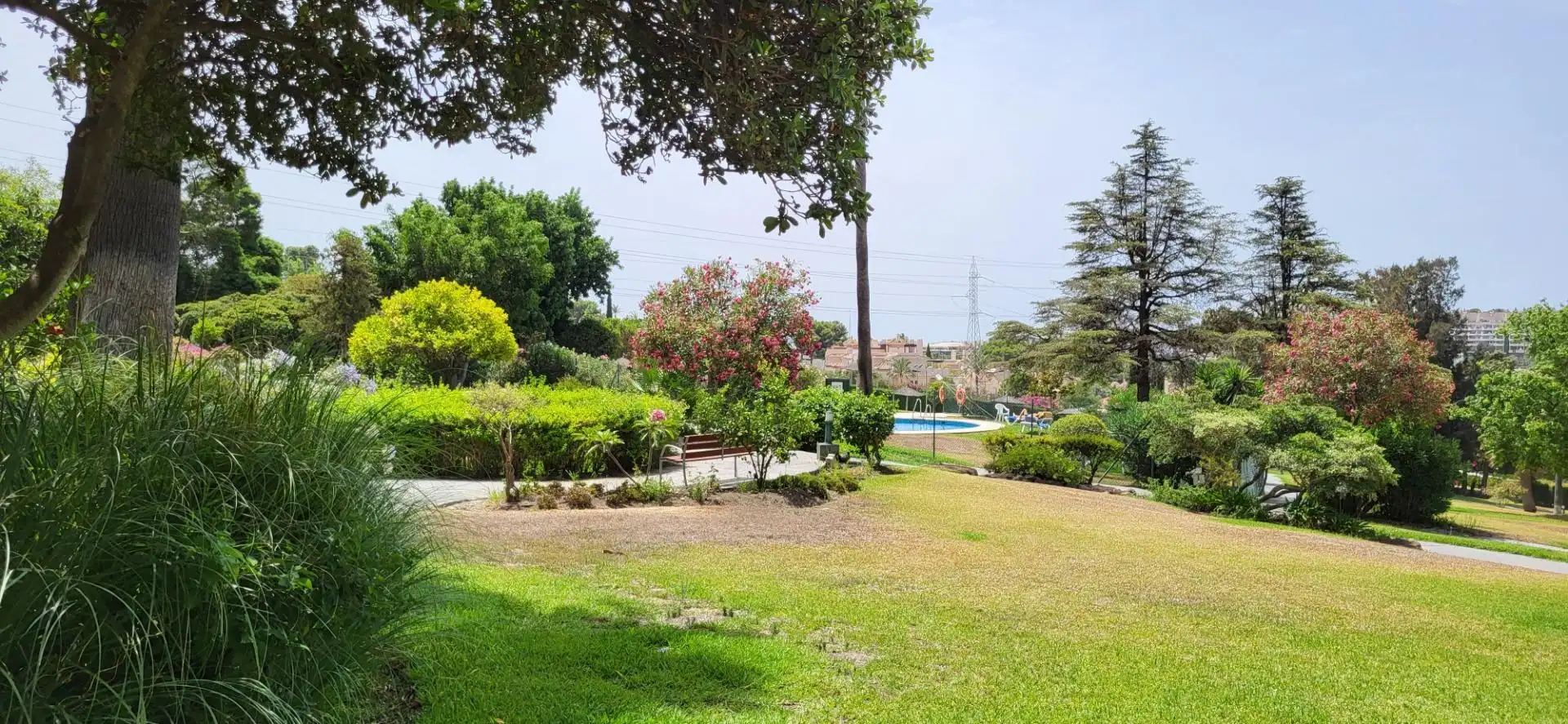 Garden of Flat for rent in Marbella  with Air Conditioner, Heating and Terrace