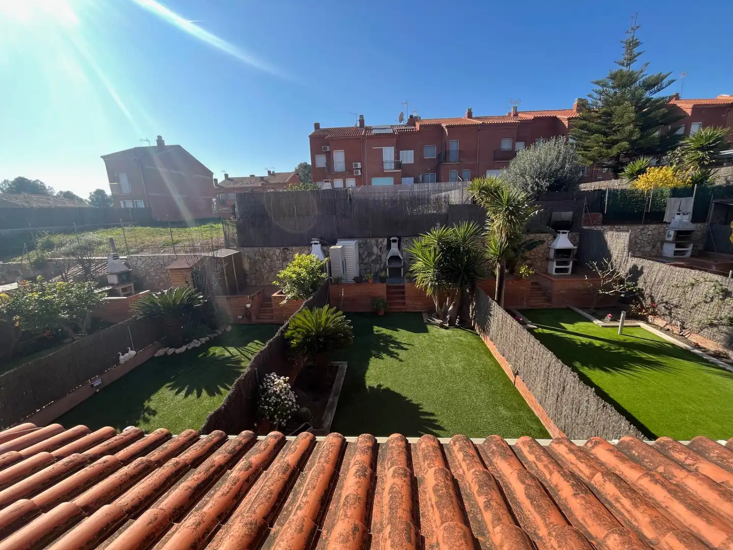 Garten von Einfamilien-Reihenhaus zum Verkauf in Castellbisbal mit Klimaanlage, Heizung und Privatgarten