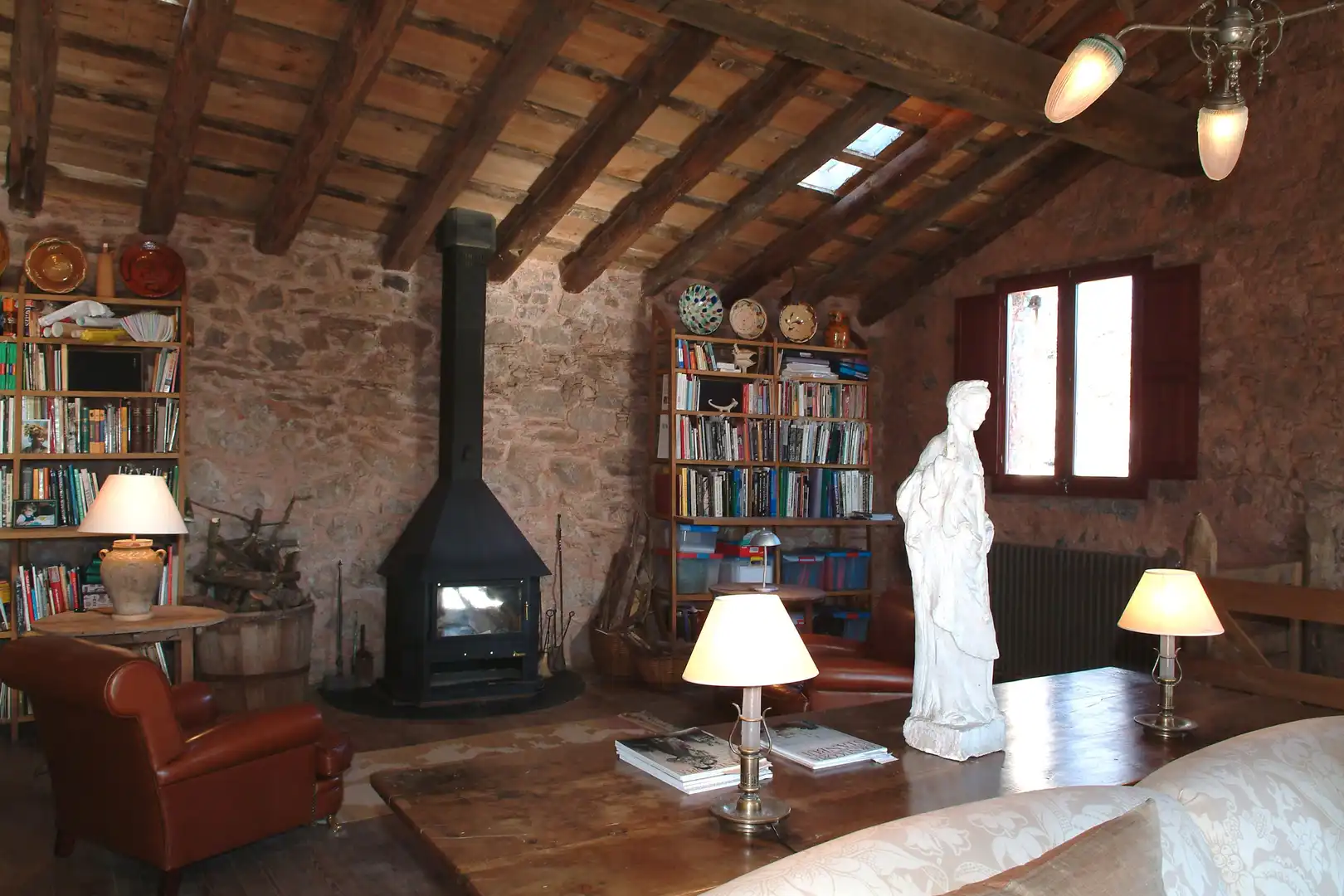 Sala de estar de Finca rústica en venta en Camprodon con Calefacción, Jardín privado y Terraza