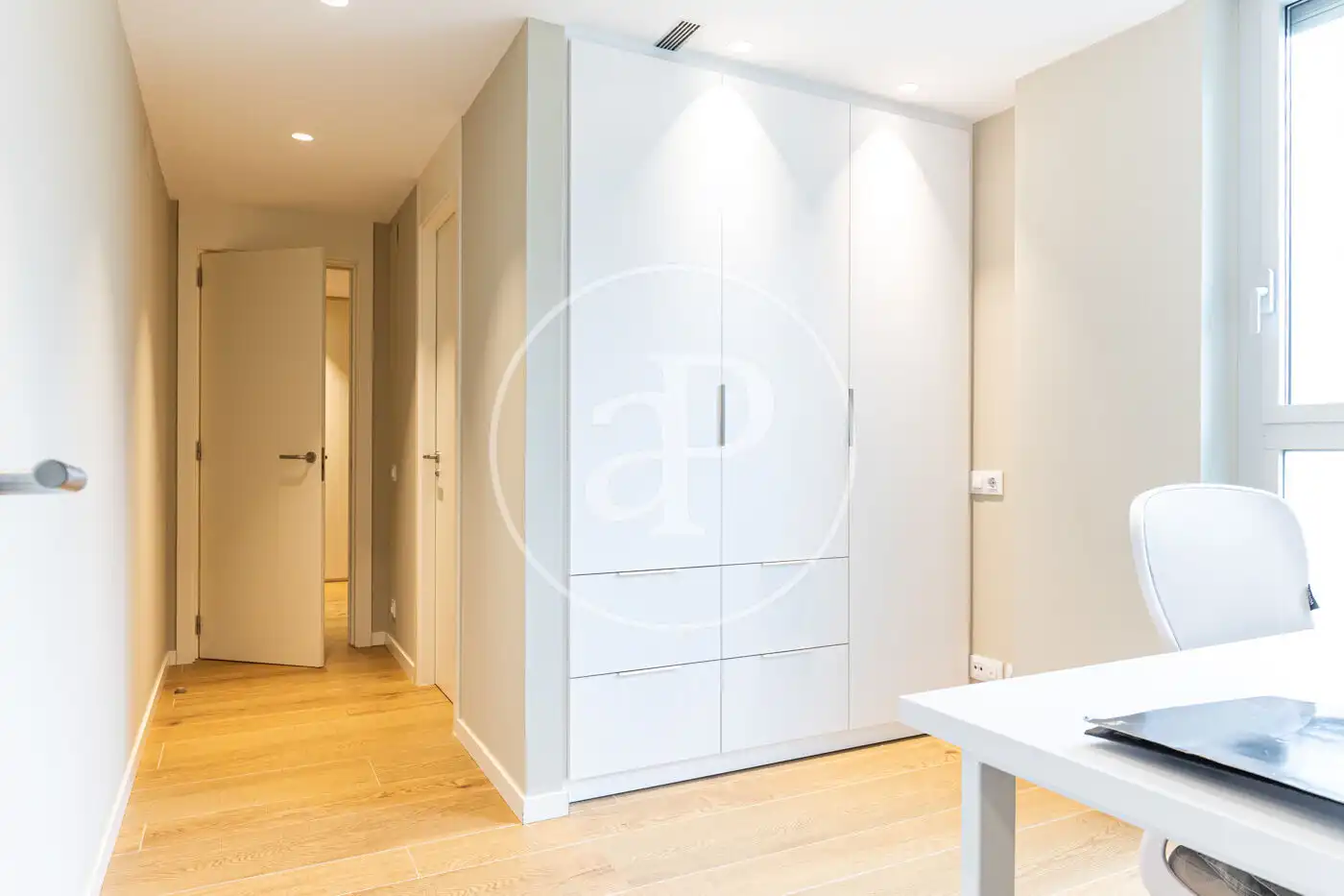 Bedroom of Flat for sale in Sant Cugat del Vallès  with Air Conditioner, Heating and Private garden