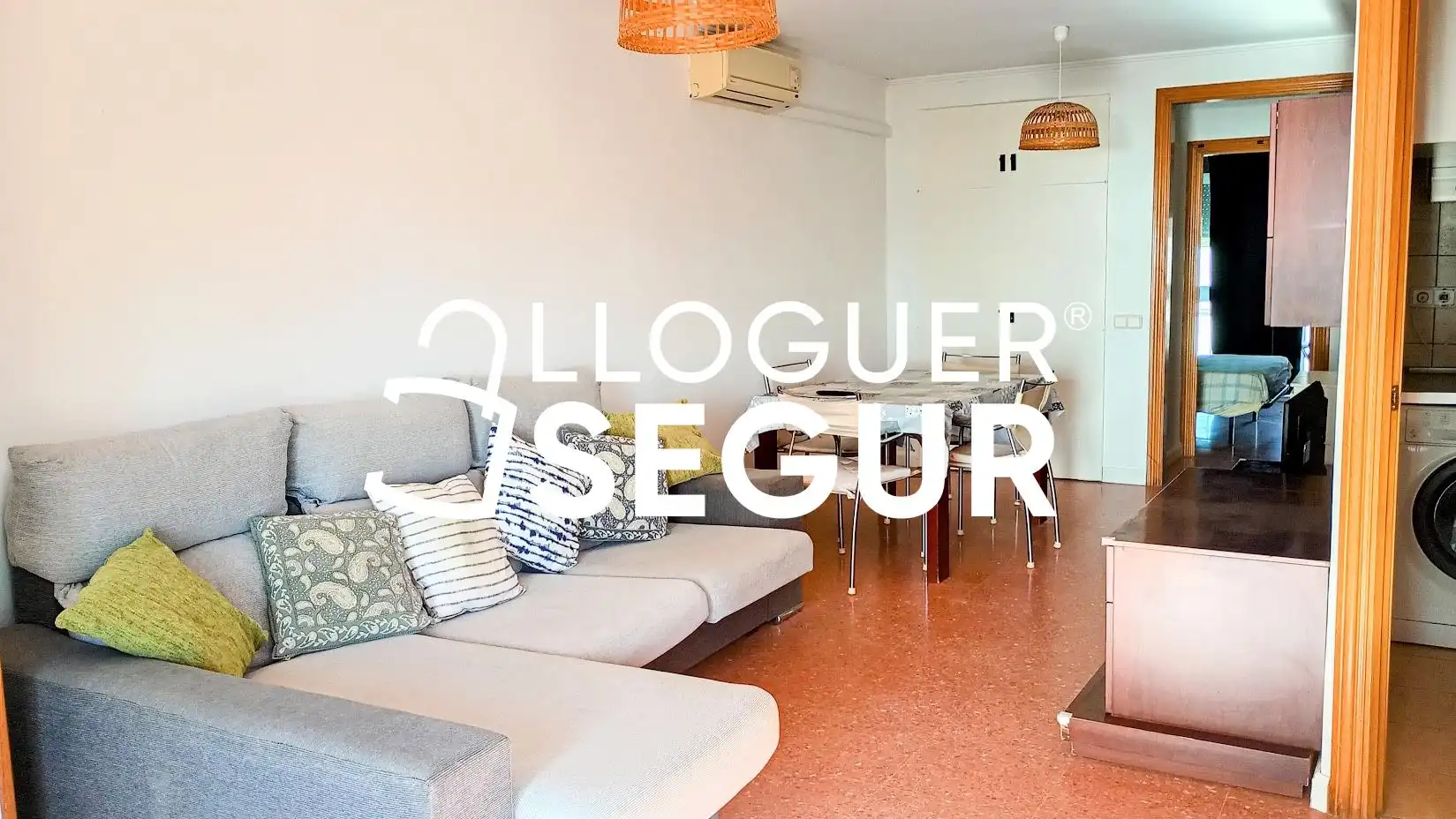 Wohnzimmer von Wohnung zur Miete in Castelldefels mit Klimaanlage, Heizung und Möbliert