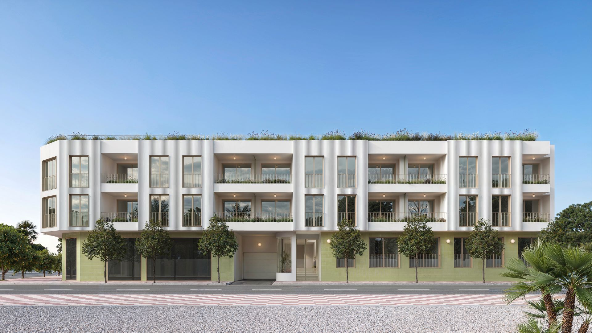 Exterior view of Flat for sale in Jacarilla  with Storage room, Balcony and Community pool