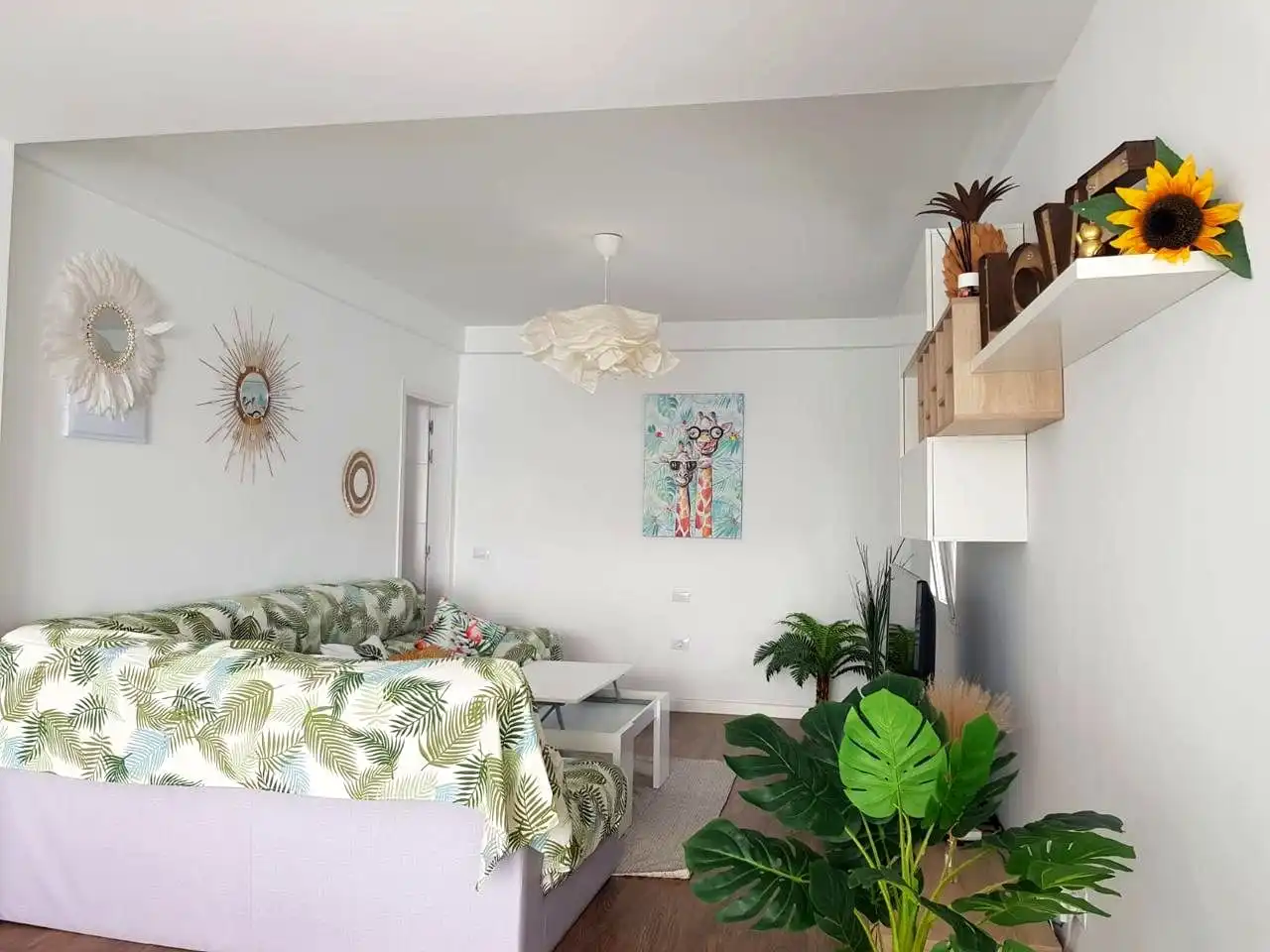 Sala d'estar de Àtic de lloguer en San Cristóbal de la Laguna amb Terrassa i Moblat