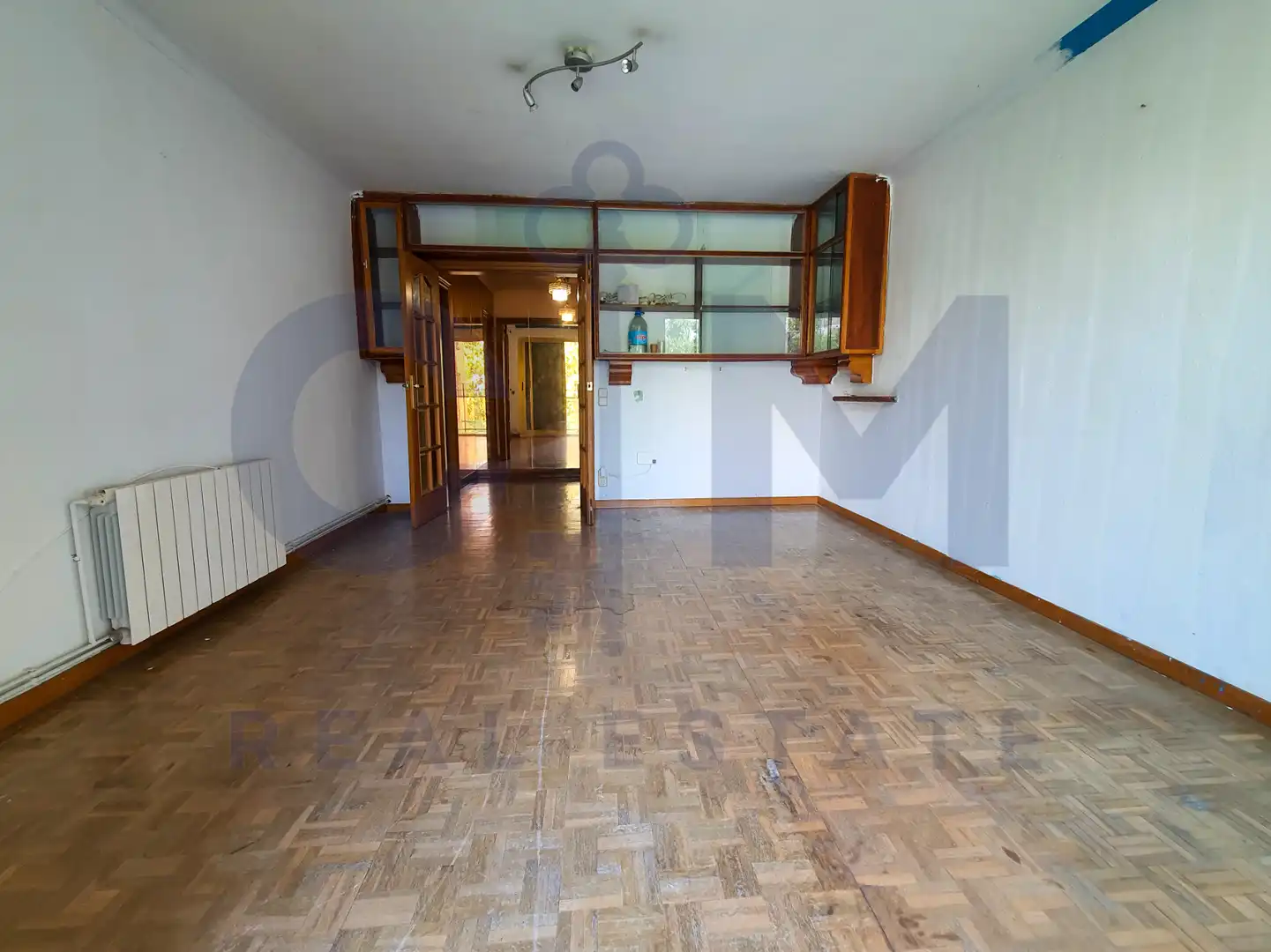 Living room of Flat for sale in Barcelona  with Heating, Parquet flooring and Terrace