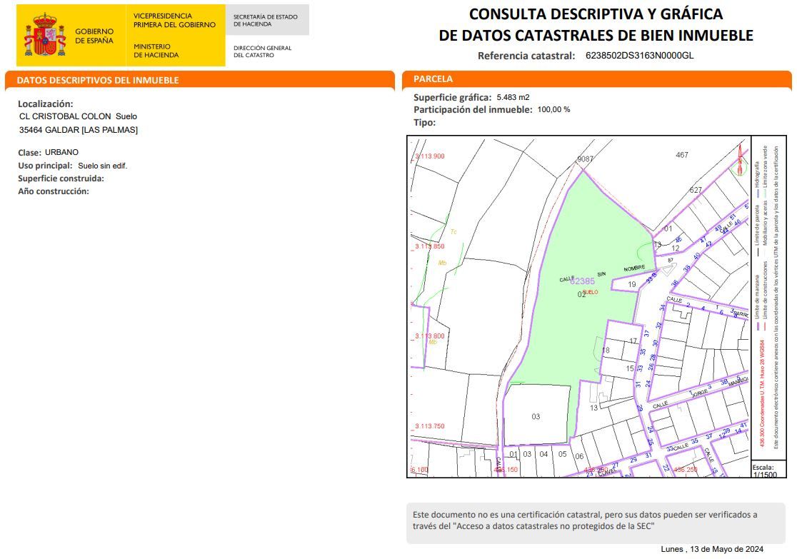 Terreno en venta en Gáldar