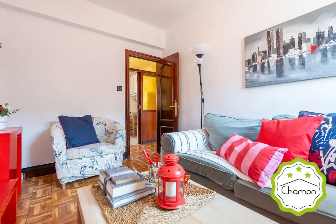 Wohnzimmer von Wohnung zum Verkauf in Bilbao  mit Privatgarten