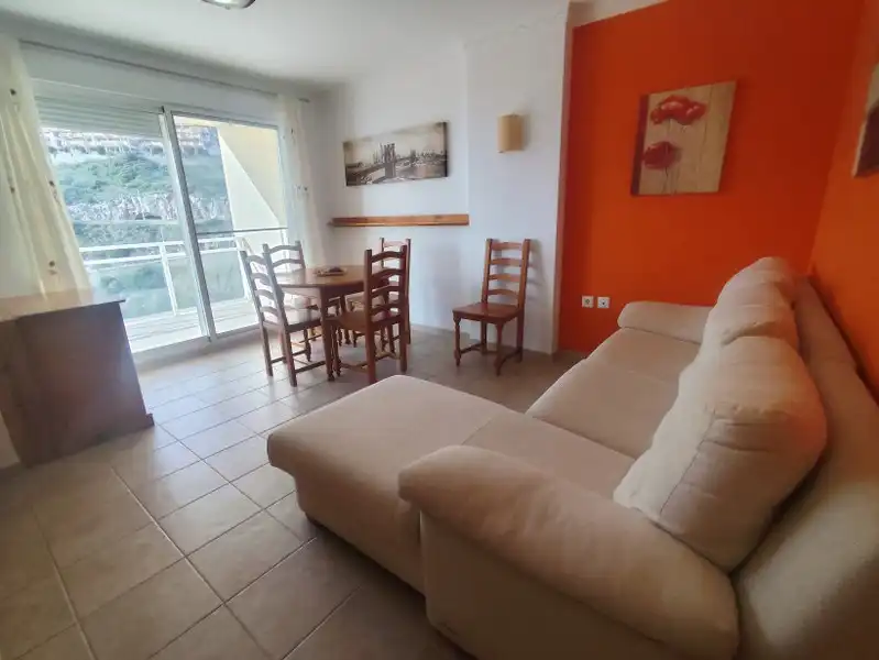 Sala d'estar de Apartament en venda en Cullera amb Aire condicionat, Terrassa i Moblat