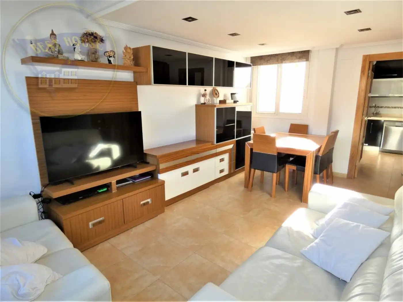 Sala de estar de Casa adosada en venta en Alguazas con Calefacción, Terraza y Trastero