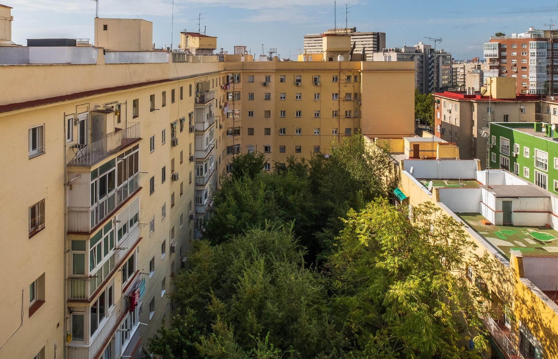 Vista exterior de Pis en venda en  Madrid Capital amb Calefacció, Jardí privat i Terrassa