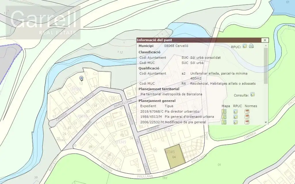 Grundstücke und Bauplätze zum Verkauf in CL CERVOL 
 CERVELLO (BARCELONA), imagen 2