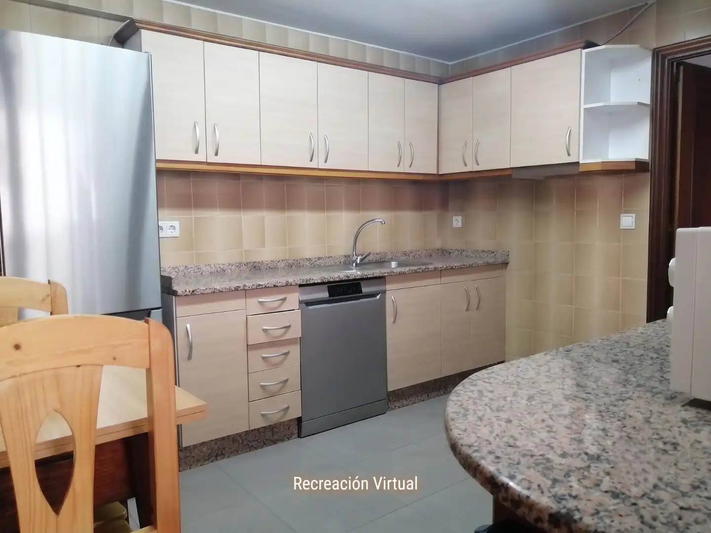 Kitchen of Flat for sale in Ourense Capital   with Parquet flooring, Terrace and Storage room