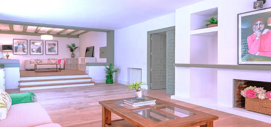 Sala d'estar de Casa o xalet en venda en Torrelodones amb Aire condicionat, Calefacció i Jardí privat