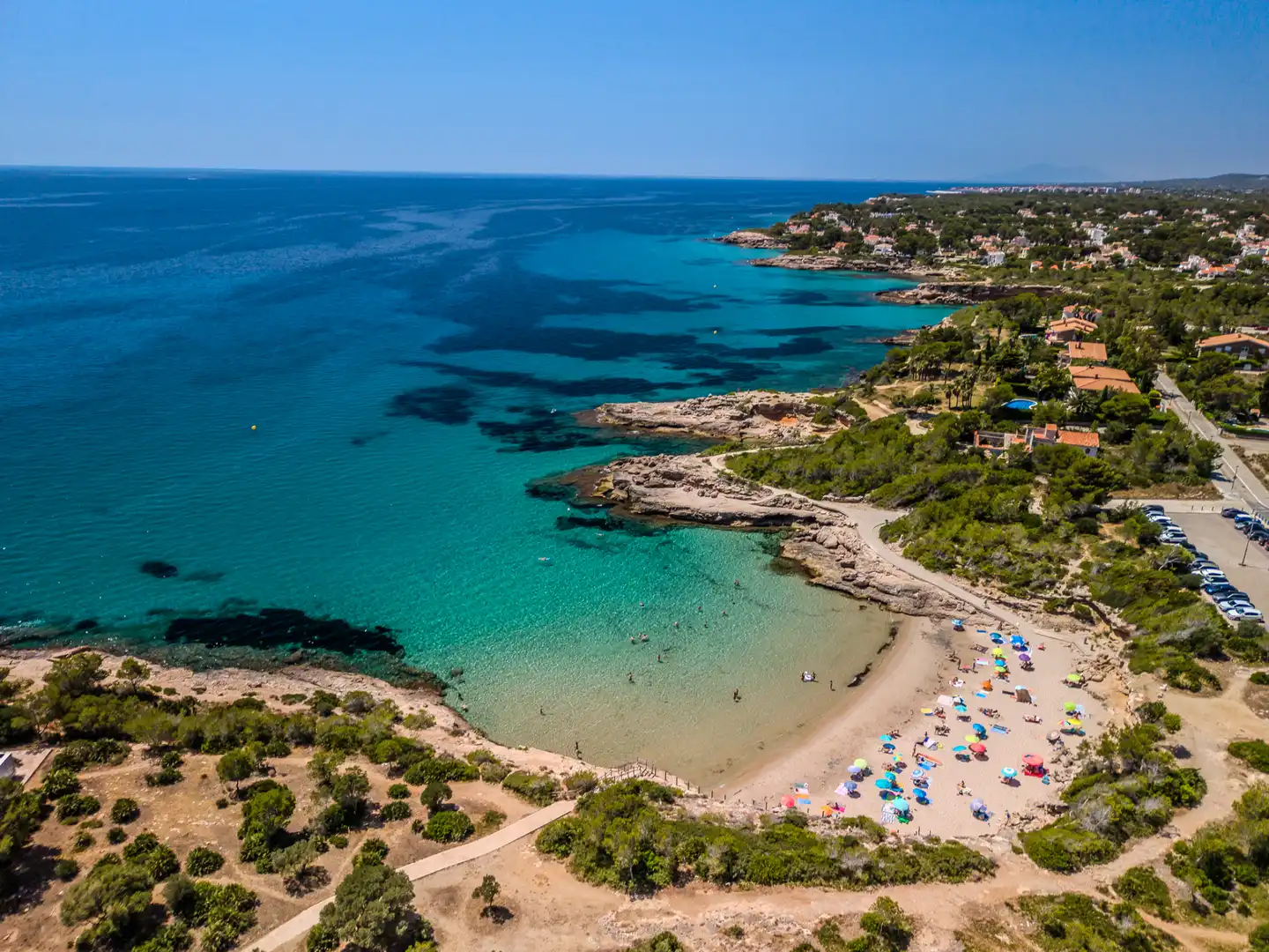 Außenansicht von Haus oder Chalet zum Verkauf in L'Ametlla de Mar  mit Klimaanlage, Heizung und Privatgarten