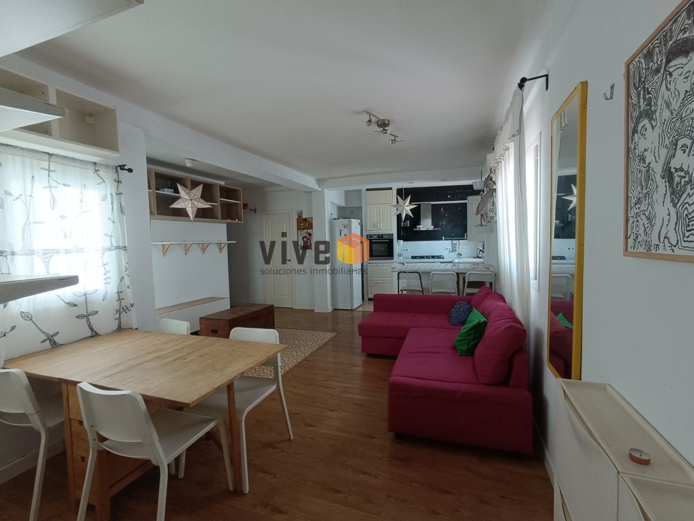 Sala de estar de Piso en venta en  Sevilla Capital con Parquet, Terraza y Balcón