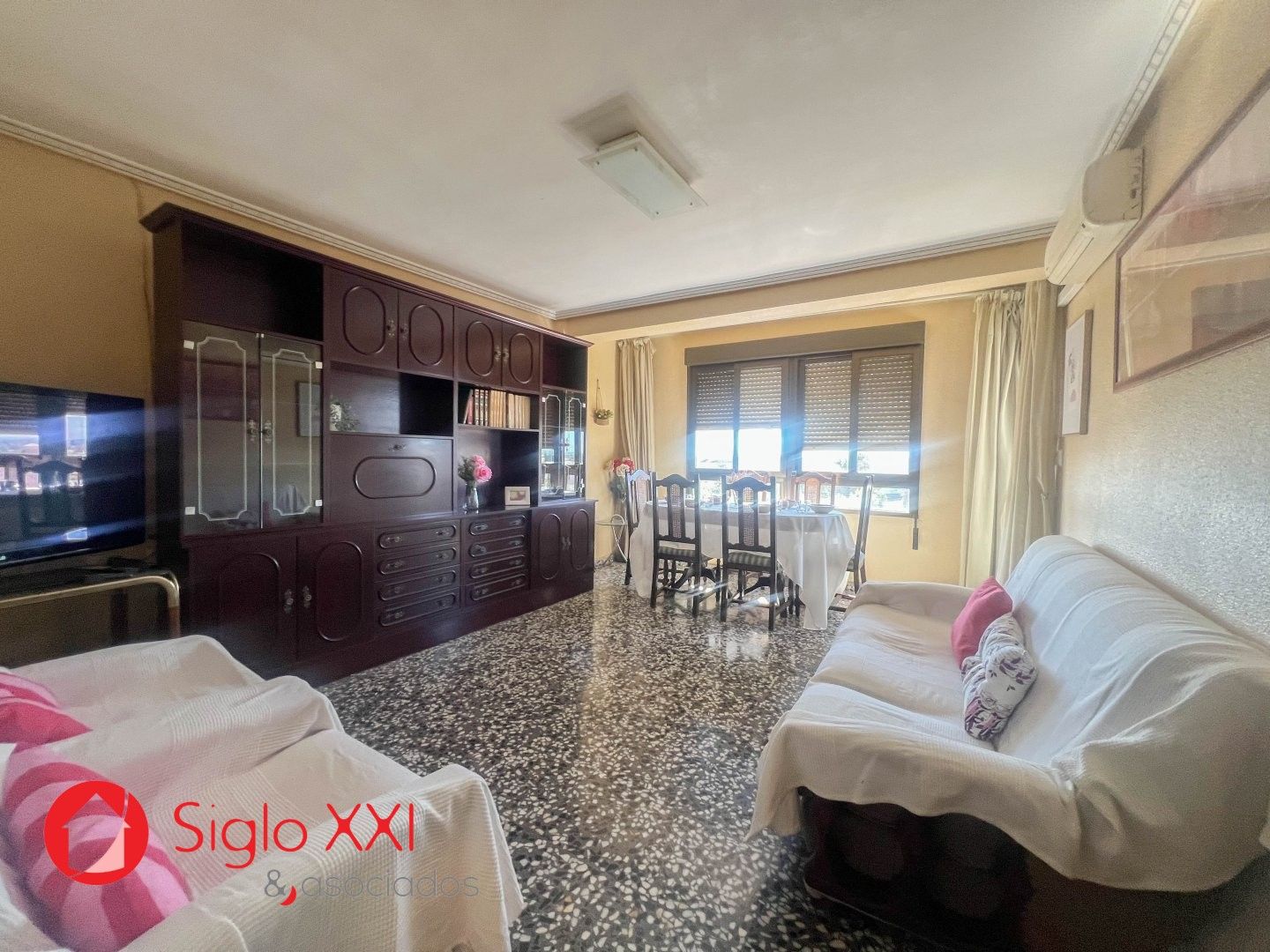 Living room of Flat for sale in Vila-real  with Air Conditioner and Furnished