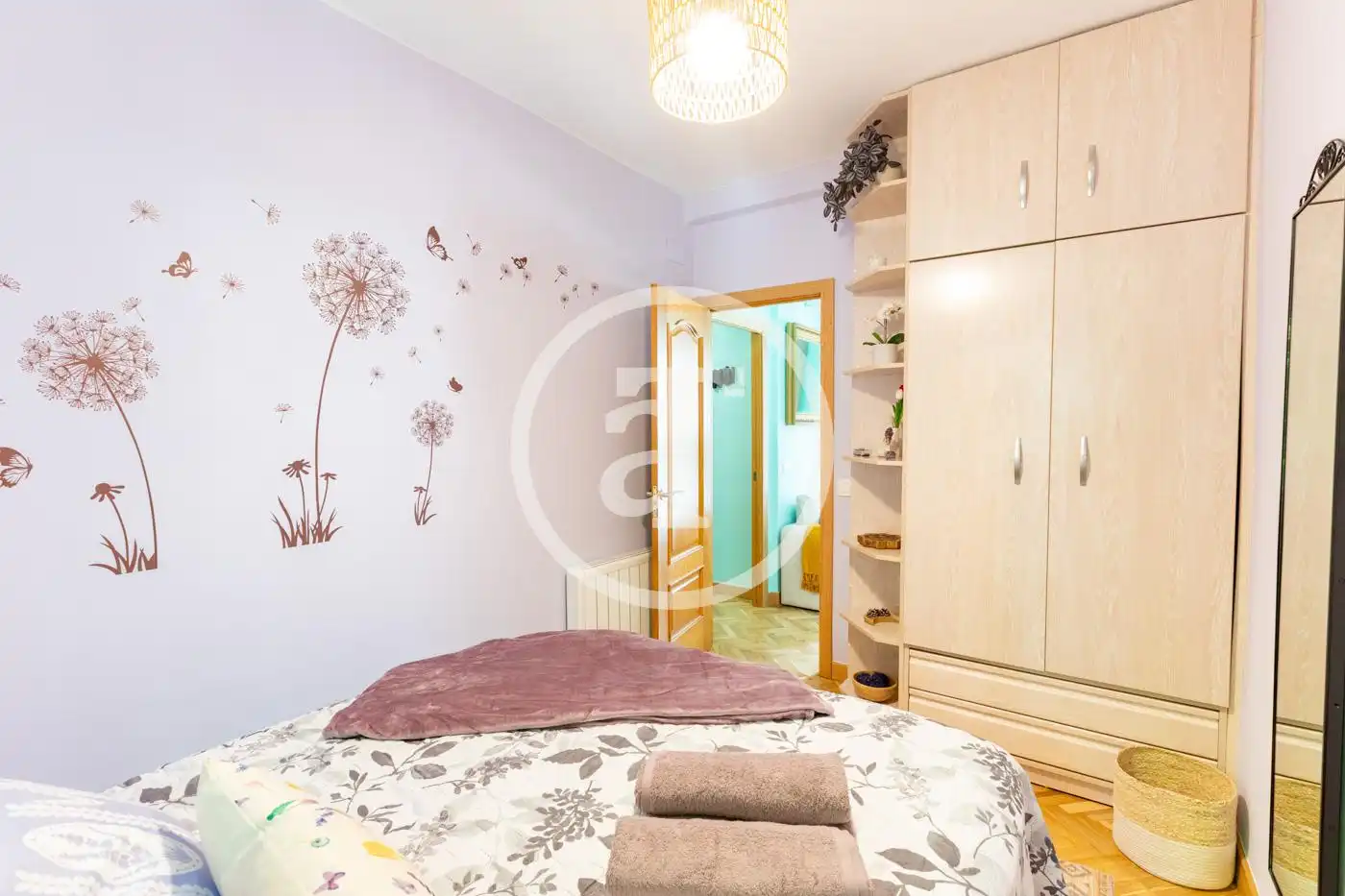 Bedroom of Flat for rent in Madrid  with Air Conditioner, Heating and Furnished