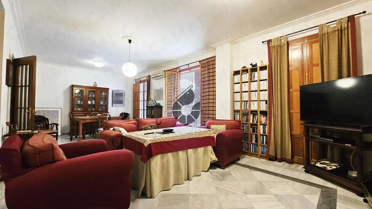 Sala d'estar de Casa adosada en venda en La Puebla del Río amb Terrassa