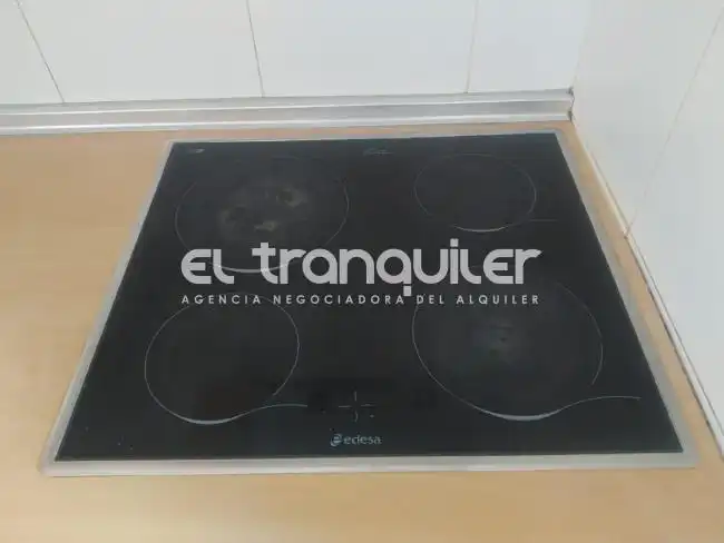 Cuina de Pis de lloguer en Madrid amb Terrassa, Moblat i Rentadora