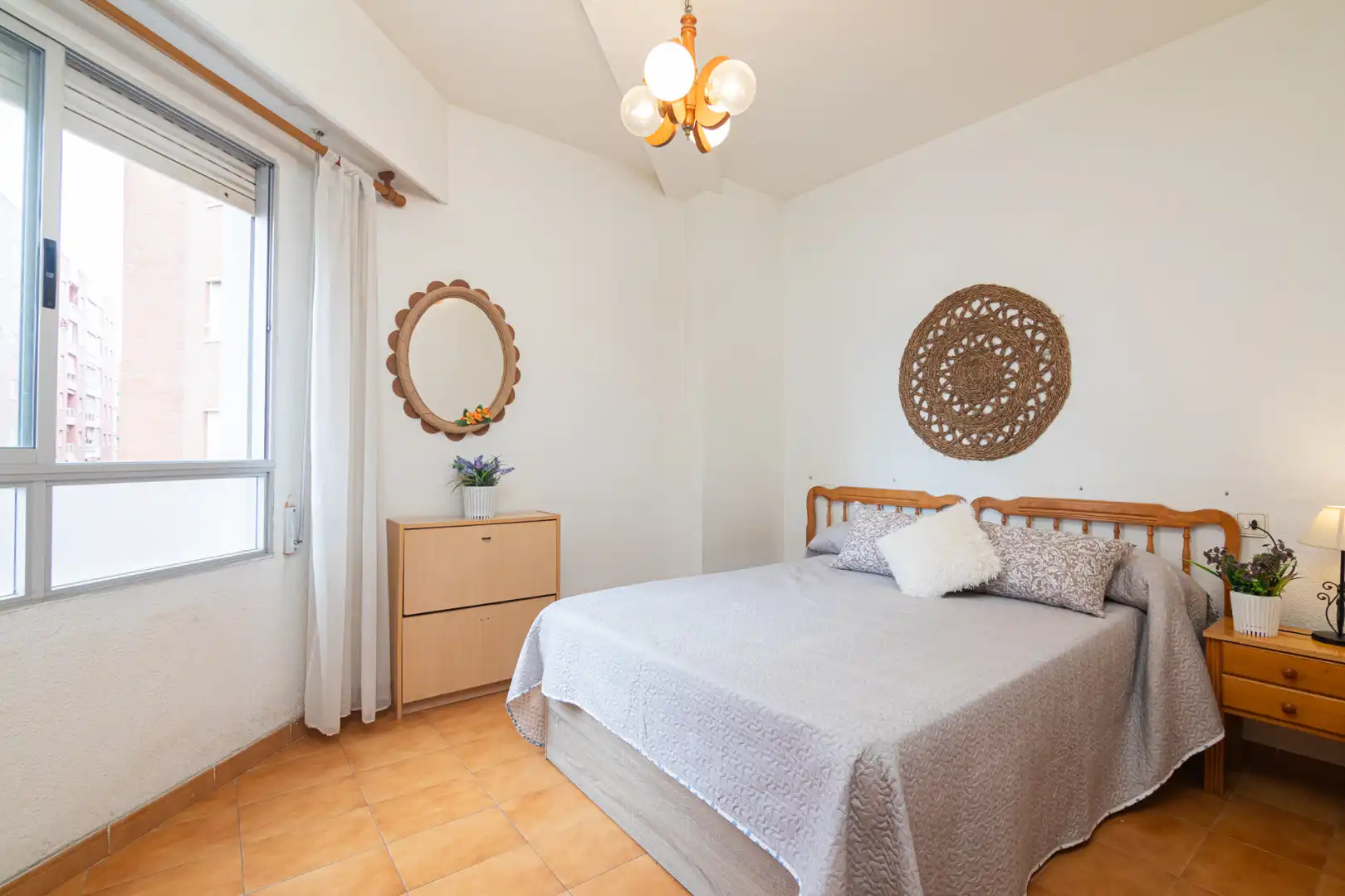 Schlafzimmer von Wohnung zum Verkauf in Santa Pola mit Klimaanlage, Möbliert und Balkon