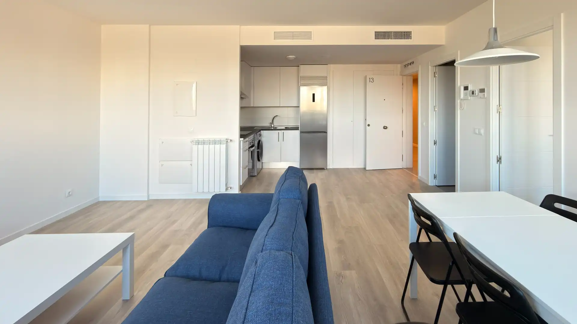 Wohnzimmer von Wohnungen zur Miete in Tres Cantos mit Klimaanlage, Heizung und Terrasse