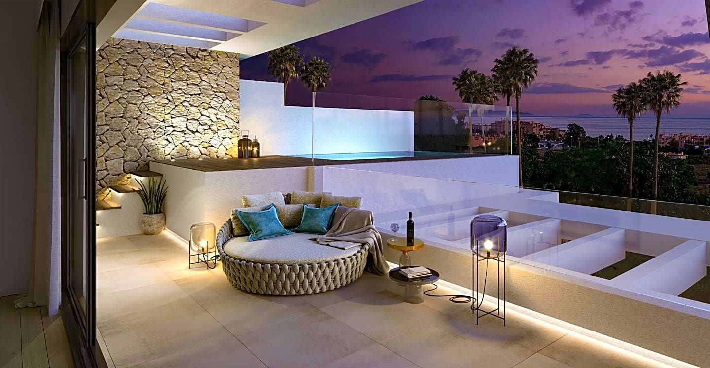 Terrassa de Dúplex en venda en Estepona amb Aire condicionat, Jardí privat i Terrassa