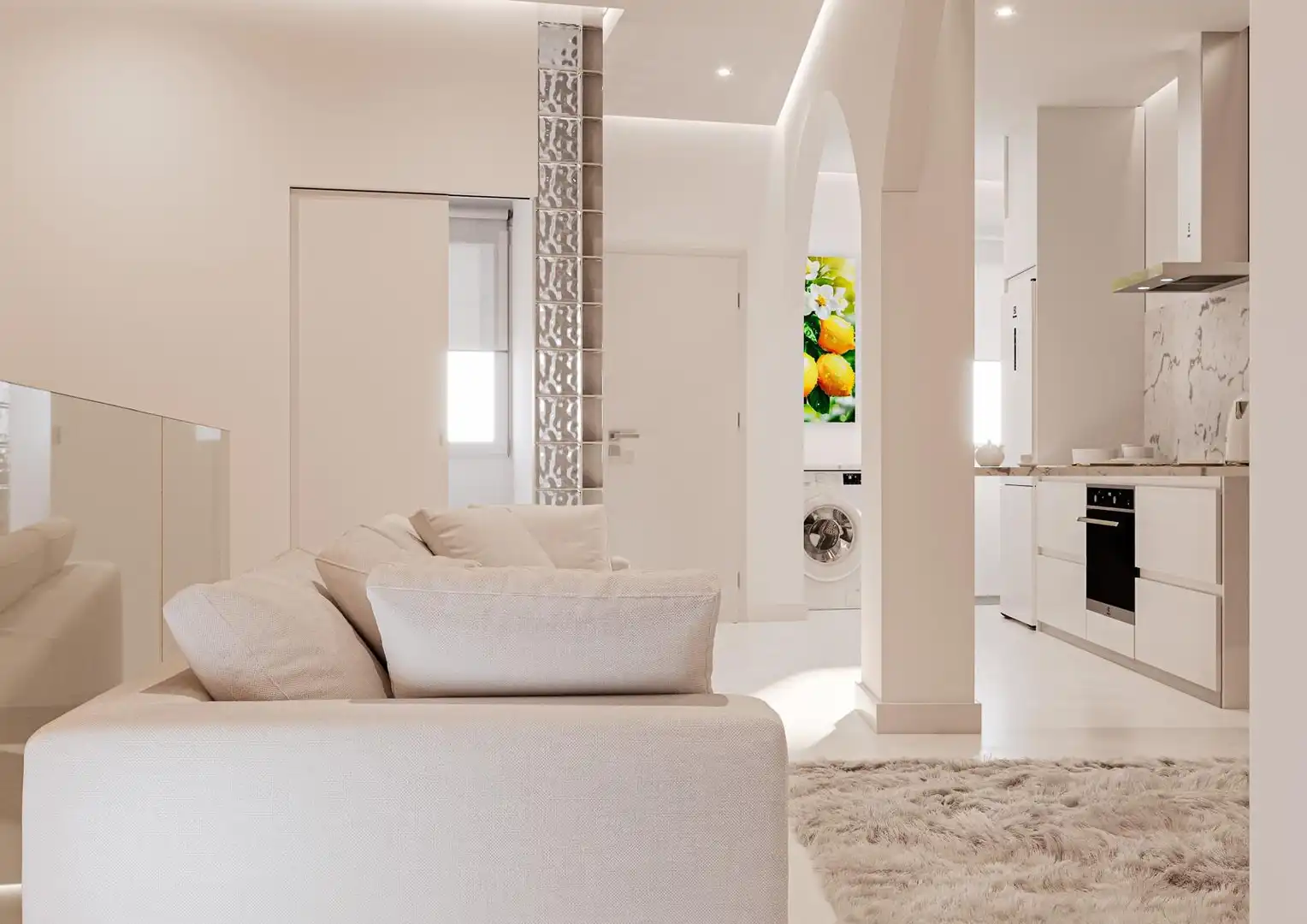 Wohnzimmer von Wohnung zum Verkauf in Pinto mit Klimaanlage, Heizung und Möbliert