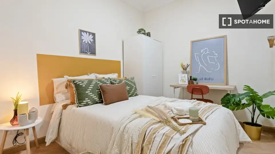 Habitación de Piso para compartir en Barcelona con Aire acondicionado, Calefacción y Terraza