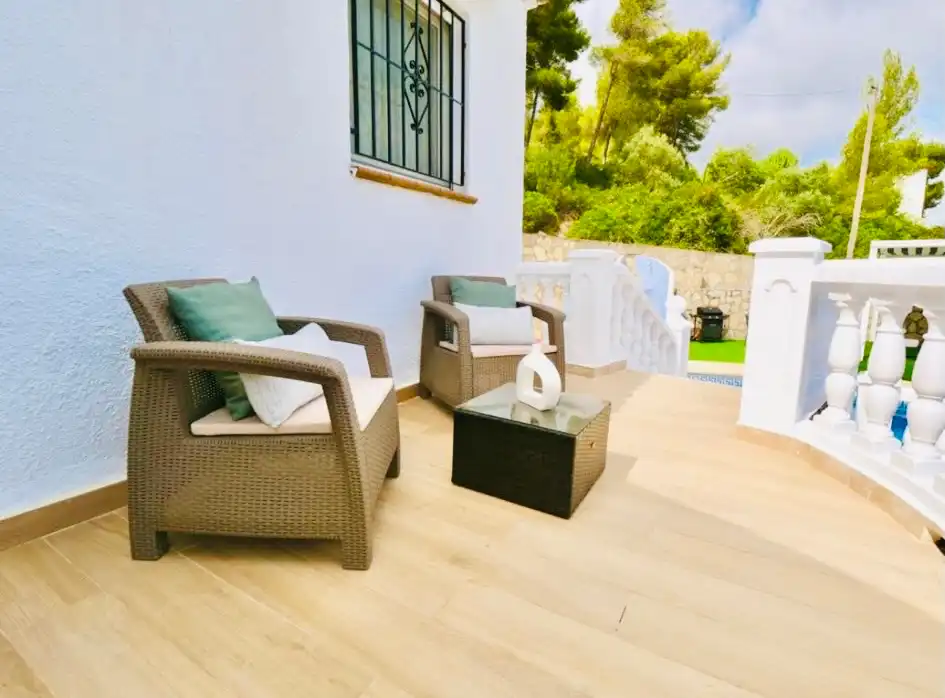 Terrace of Houses for rent in Dénia  with Air Conditioner, Heating and Private garden