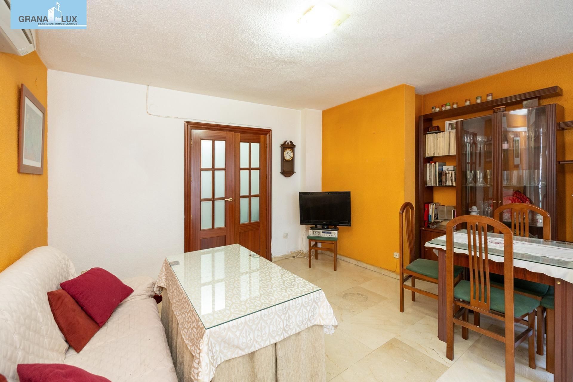 Sala d'estar de Pis en venda en  Granada Capital amb Aire condicionat i Terrassa