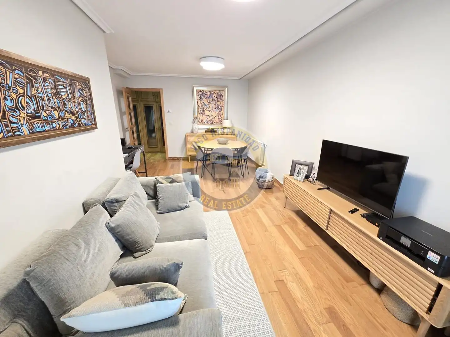 Wohnzimmer von Wohnung zur Miete in Vigo  mit Heizung, Parkett und Möbliert