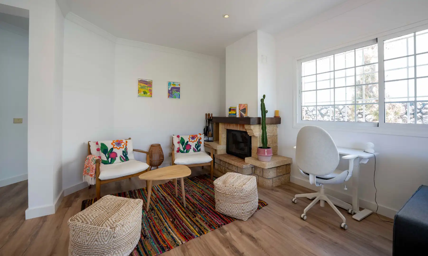 Sala d'estar de Casa adosada en venda en Santa Úrsula amb Aire condicionat, Jardí privat i Terrassa