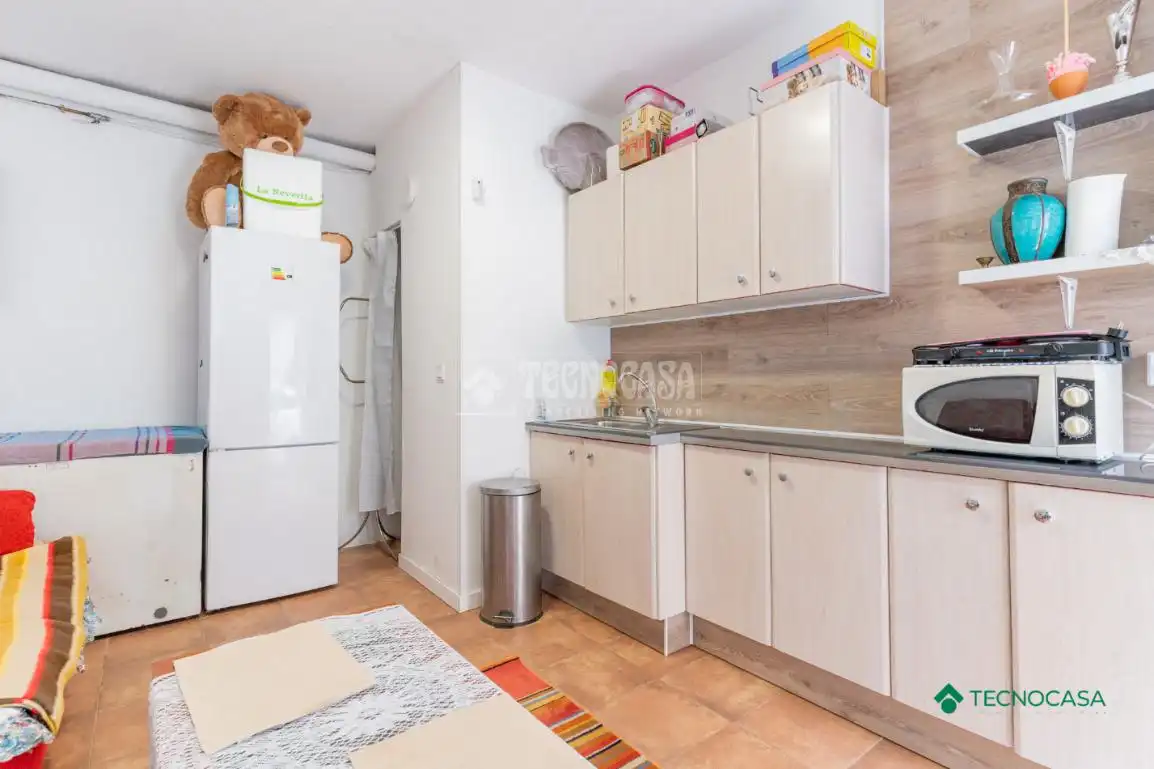 Kitchen of Flat for sale in Roquetas de Mar  with Air Conditioner and Community pool