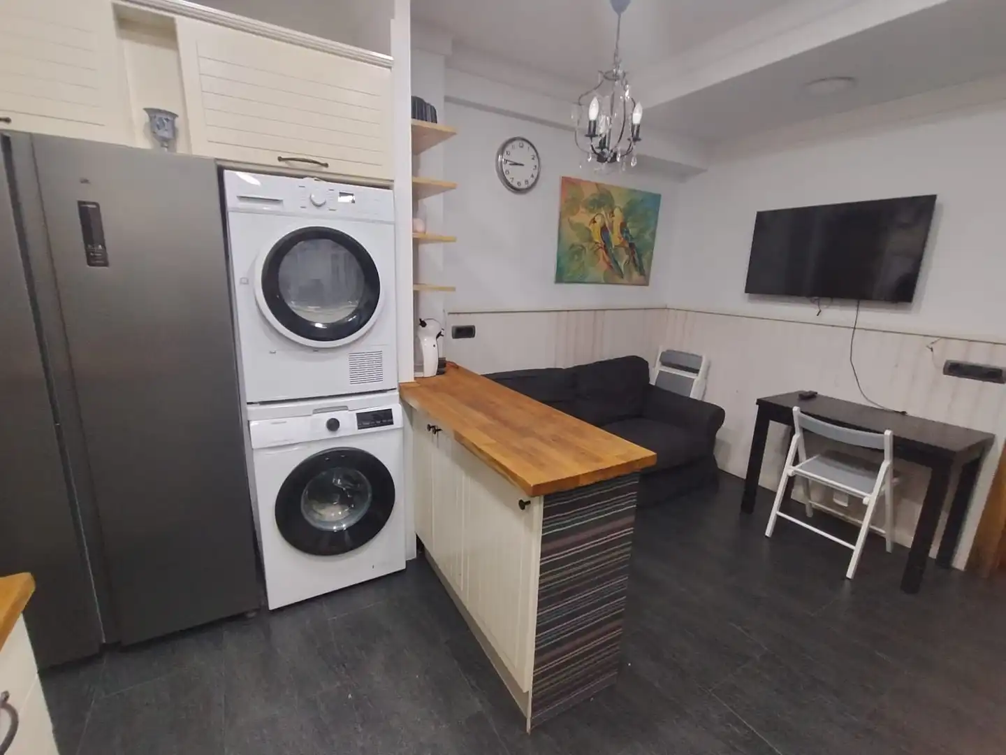 Kitchen of Flat for rent in Bilbao   with Heating, Parquet flooring and Furnished