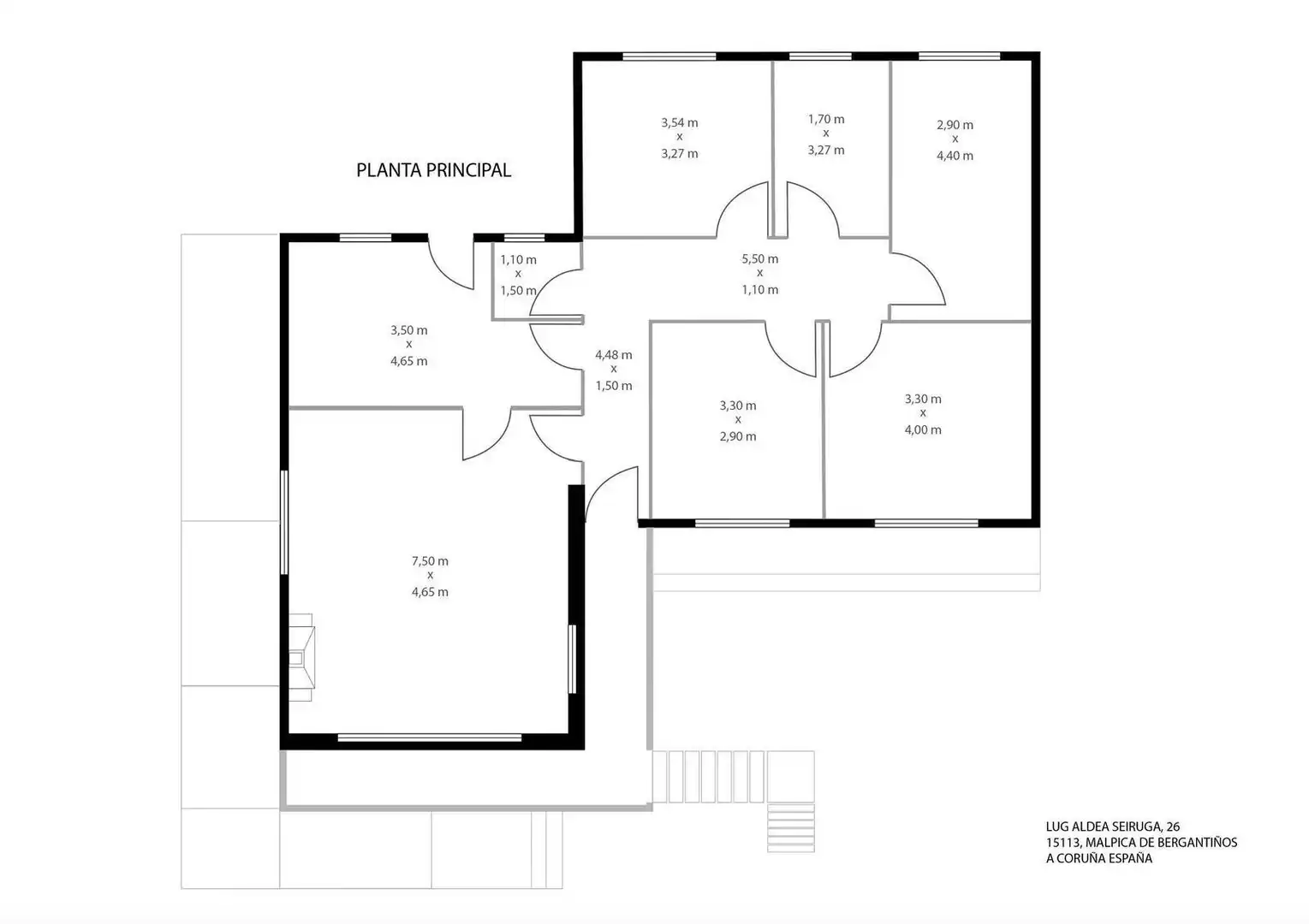 Finca rústica en venta en Malpica de Bergantiños con Jardín privado, Terraza y Balcón