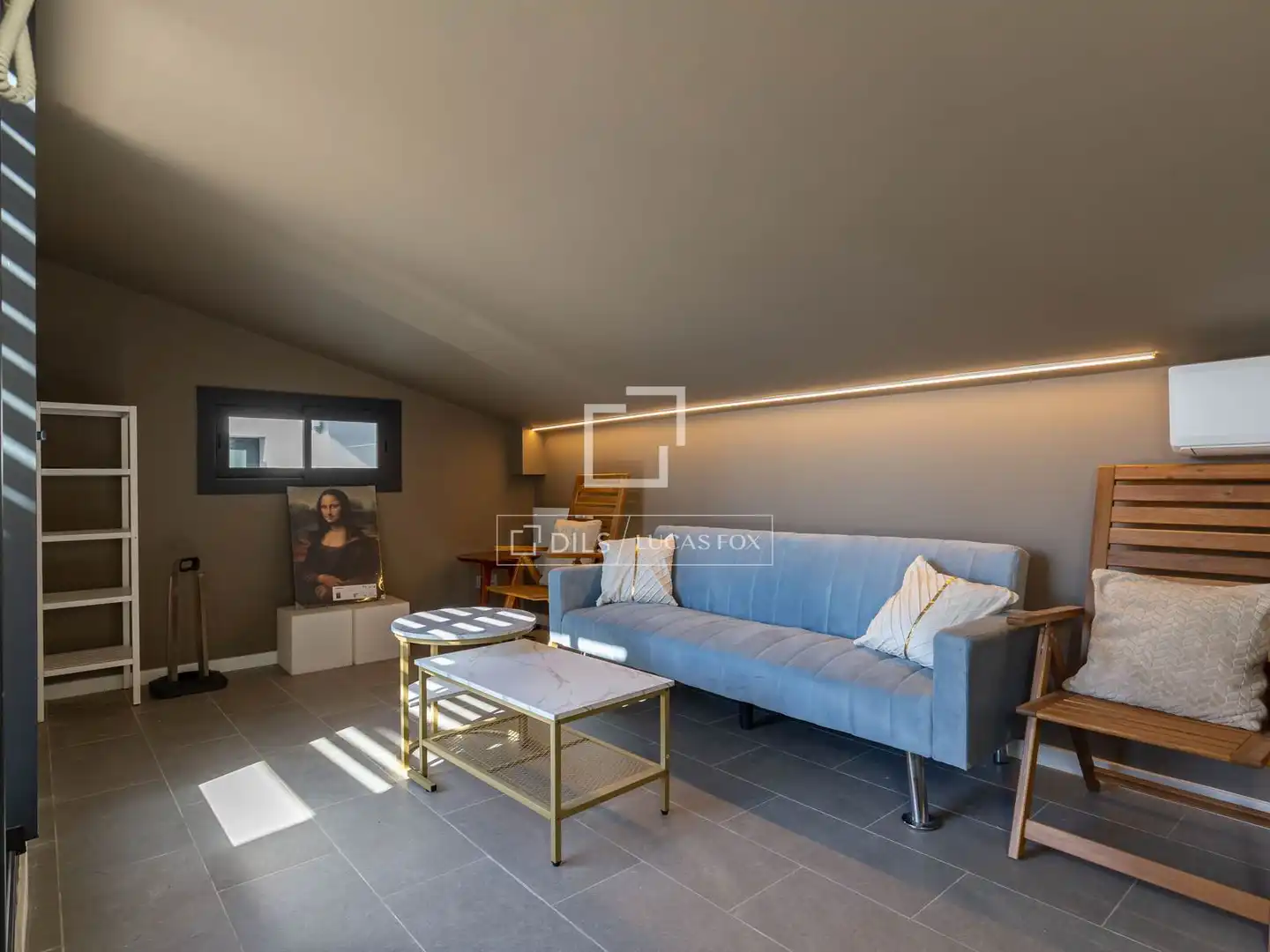 Sala de estar de Casa o chalet de alquiler en Esplugues de Llobregat con Aire acondicionado, Calefacción y Parquet