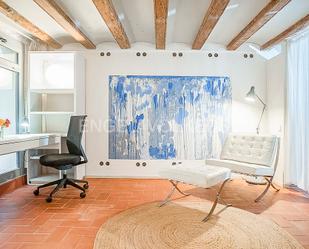 Living room of Apartment to rent in  Barcelona Capital  with Heating, Parquet flooring and Terrace
