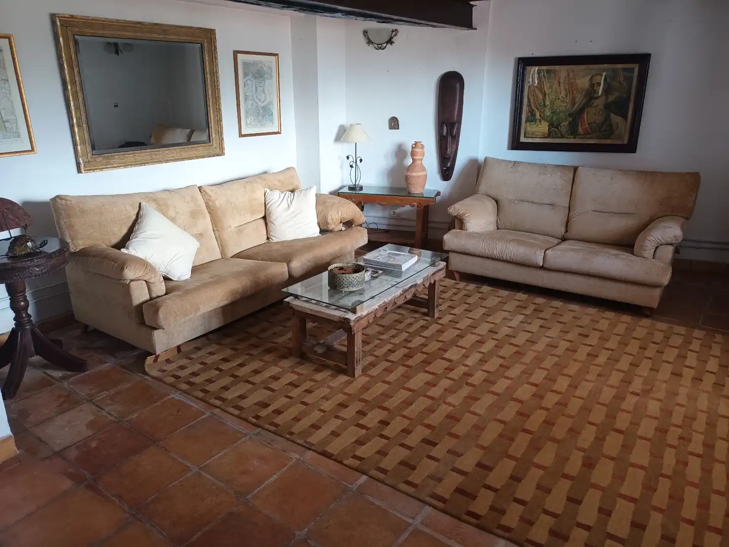 Sala d'estar de Finca rústica en venda en Polop amb Aire condicionat, Calefacció i Jardí privat