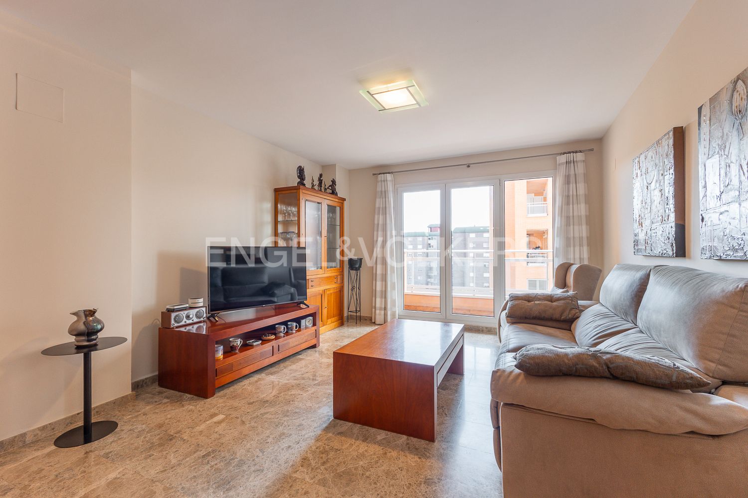 Sala d'estar de Apartament en venda en  Valencia Capital amb Aire condicionat, Calefacció i Piscina